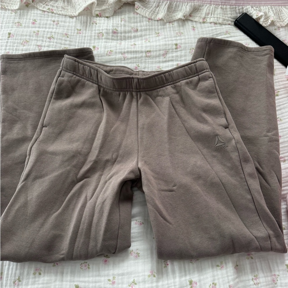 Reebok Brown Sweatpants with Logo